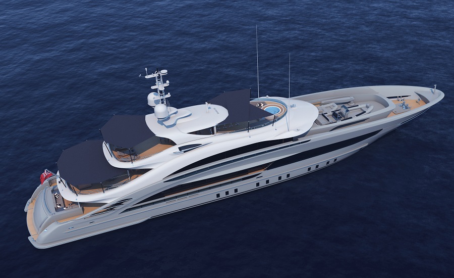 Heesen launches Project Maia 50 metre steel class, Now Christened Omaha