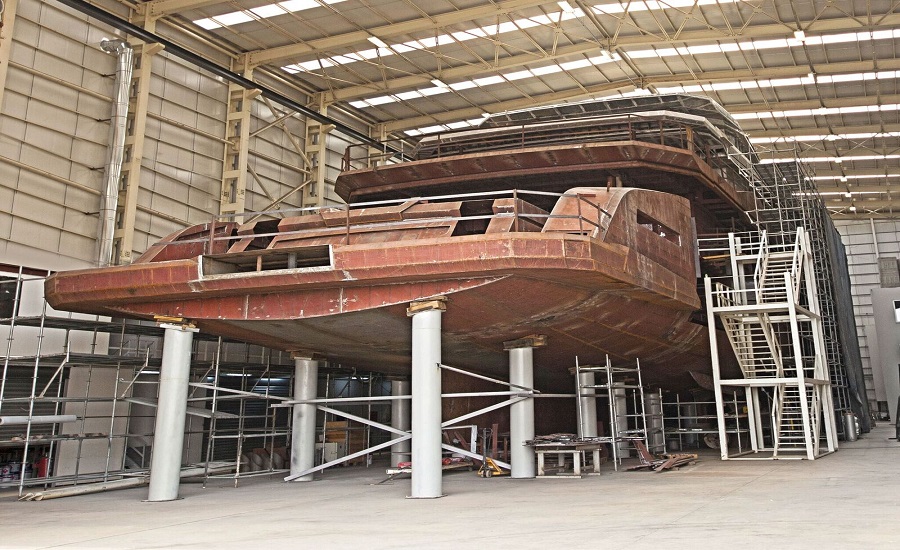 The Construction of 68M M/Y Day’s First Model of the explorer Ice Yachts Range is proceeding as scheduled