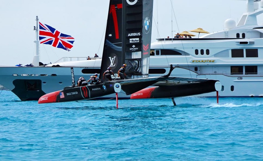 Megayacht “Starfire” present in Bermuda for up close views of America’s cup