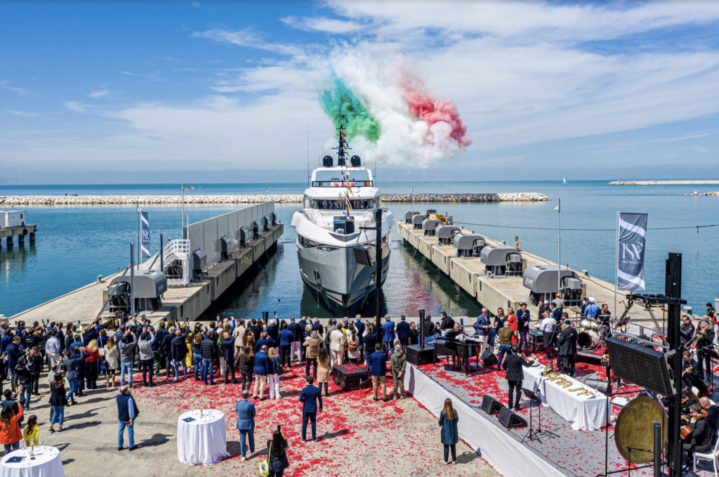 ISA GT 45m M/Y Aria SF Launching Ceremony