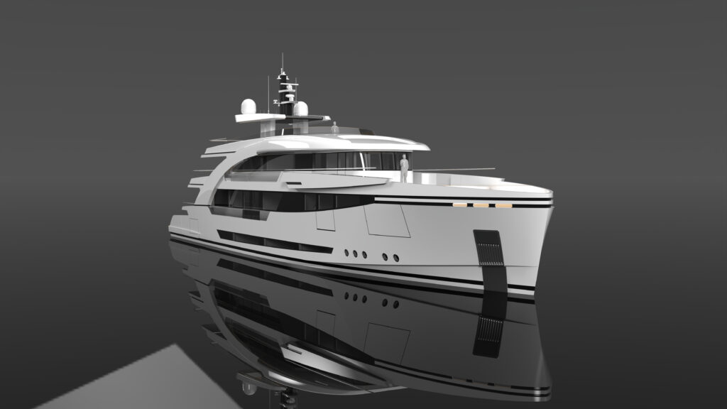 Tommaso Spadolini: a 48-metre concept with large spaces for long voyages
