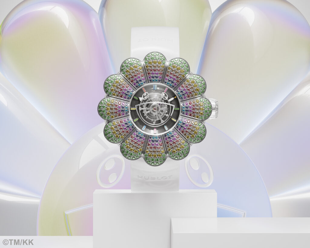 MP-15 TAKASHI MURAKAMI TOURBILLON ONLY WATCH: A UNIQUE PIECE AND HUBLOT’S FIRST CENTRAL FLYING TOURBILLON